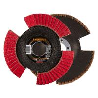 RHODIUS Fächerschleifscheibe Fächerscheibe VISION SPEED Ø 115 mm Korn 40