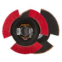 RHODIUS Fächerschleifscheibe Fächerscheibe VISION SPEED Ø 115 mm Korn 60