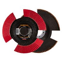 RHODIUS Fächerschleifscheibe Fächerscheibe VISION SPEED Ø 115 mm Korn 80