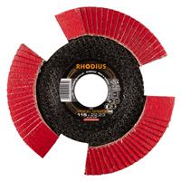 RHODIUS Fächerschleifscheibe Fächerscheibe VISION SPEED Ø 115 mm Korn 120