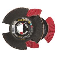 RHODIUS Fächerschleifscheibe Fächerscheibe  SPEED X-LOCK Ø 115 mm Korn 60