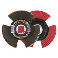 RHODIUS Fächerschleifscheibe Fächerscheibe  SPEED X-LOCK Ø 125 mm Korn 40