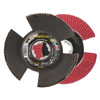 RHODIUS Fächerschleifscheibe Fächerscheibe  SPEED X-LOCK Ø 125 mm Korn 80
