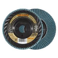 RHODIUS Fächerschleifscheibe Fächerscheibe LGZ P3 Ø 125 mm Korn 40