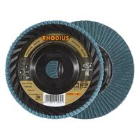 RHODIUS Fächerschleifscheibe Fächerscheibe LGZ P3 Ø 125 mm Korn 60