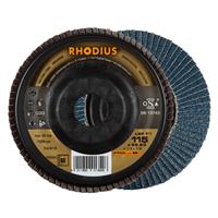RHODIUS Fächerschleifscheibe Fächerscheibe LSZ P1 Ø 115 mm Korn 60