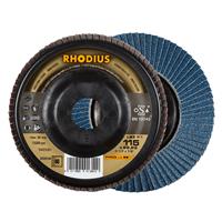 RHODIUS Fächerschleifscheibe Fächerscheibe LSZ P1 Ø 115 mm Korn 80