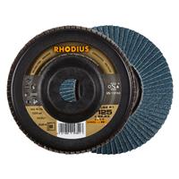 RHODIUS Fächerschleifscheibe Fächerscheibe LSZ P1 Ø 125 mm Korn 60