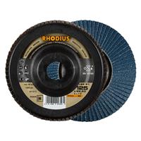RHODIUS Fächerschleifscheibe Fächerscheibe LSZ P1 Ø 125 mm Korn 80