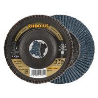 RHODIUS Fächerschleifscheibe Fächerscheibe LSZ F1 X-LOCK Ø 115 mm Korn 40