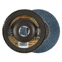 RHODIUS Fächerschleifscheibe Fächerscheibe LSZ F1 X-LOCK Ø 125 mm Korn 60