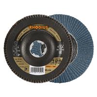 RHODIUS Fächerschleifscheibe Fächerscheibe LSZ F1 X-LOCK Ø 125 mm Korn 80