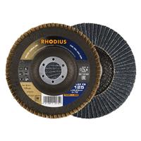 RHODIUS Fächerschleifscheibe Fächerscheibe LSZ FB Ø 125 mm Korn 40