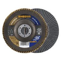 RHODIUS Fächerschleifscheibe Fächerscheibe LSZ FB Ø 125 mm Korn 60