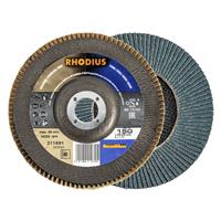 RHODIUS Fächerschleifscheibe Fächerscheibe LSZ FB Ø 150 mm Korn 80