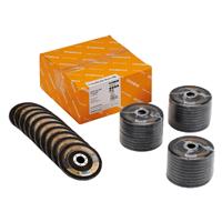RHODIUS Fächerschleifscheibe Fächerscheibe LSZ F2  Ø 115 mm Korn 80