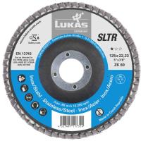LUKAS Fächerscheibe Fächerscheiben Schleifscheibe | SLTR universal | Ø 125 mm | Korn 40